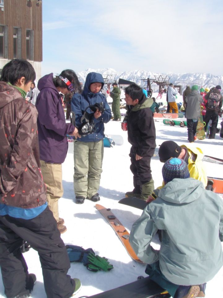 Splitboard demo. Iwataka, Japan