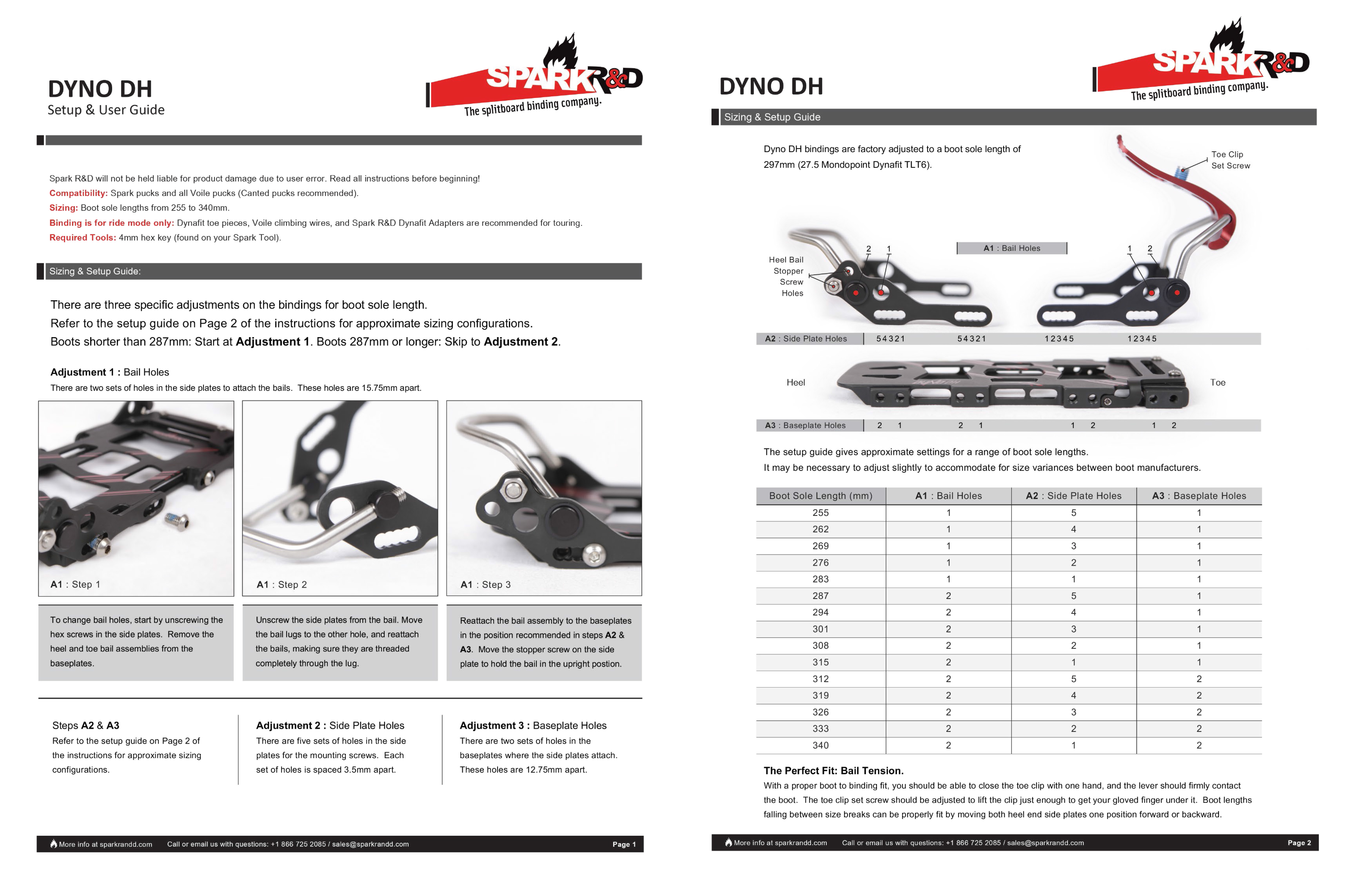 Ride Bindings Spark R&D Dyno DH Splitboard Bindings