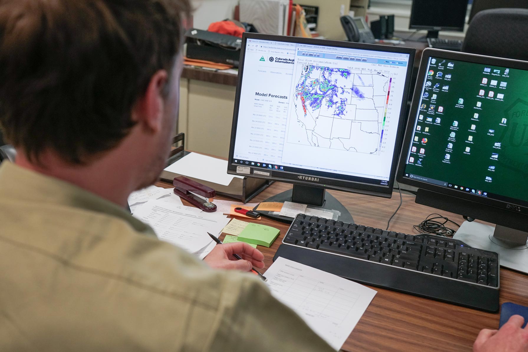 Alex in the GNFAC office