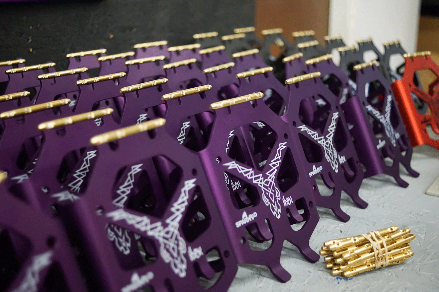 anodized crampons
