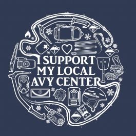 I support my avalanche center t-shirt