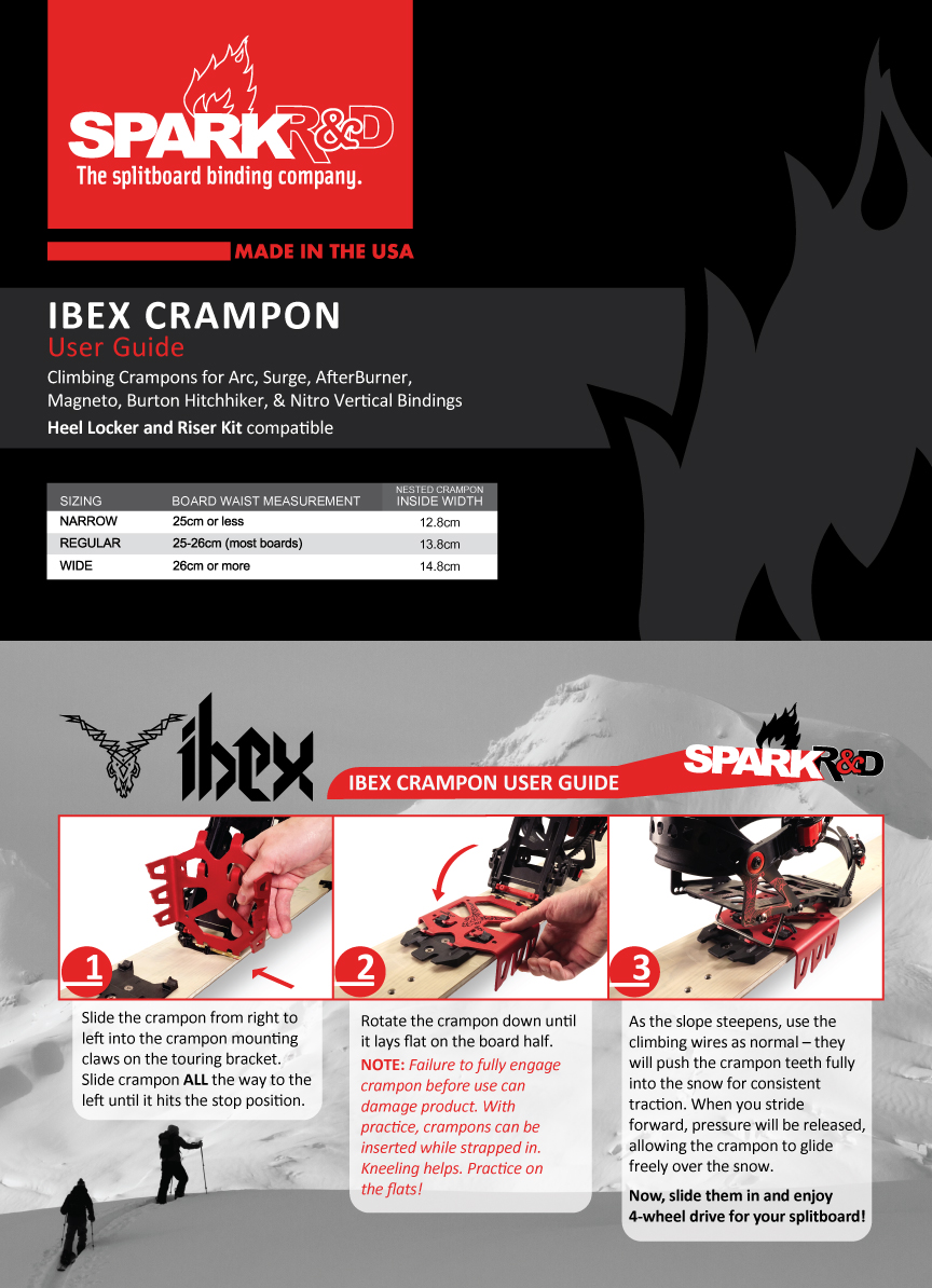 Ibex Splitboard Crampons - Spark R&D